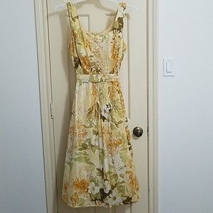 Coldwater Creek Yellow Floral Sundress